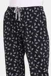 Rosaline Bloom Fest Knit Cotton Pyjama (Pack of 2) - Black Pink — thumbnail 11